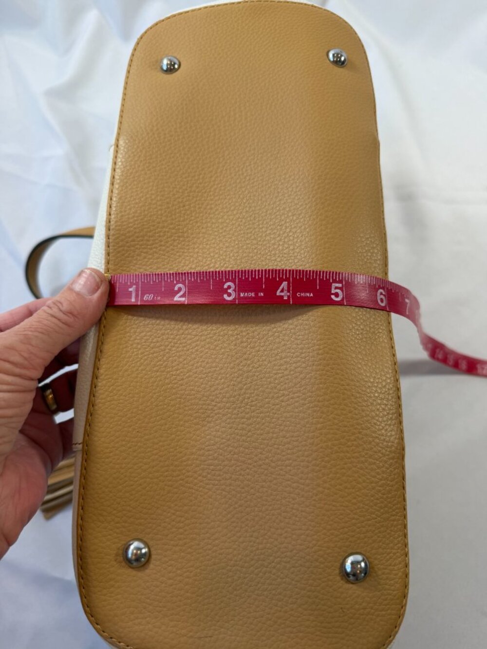 Tignanello Genuine Leather French Shopper Tote W/ Tassle, Colorblock, Like New! - Picture 14 of 16